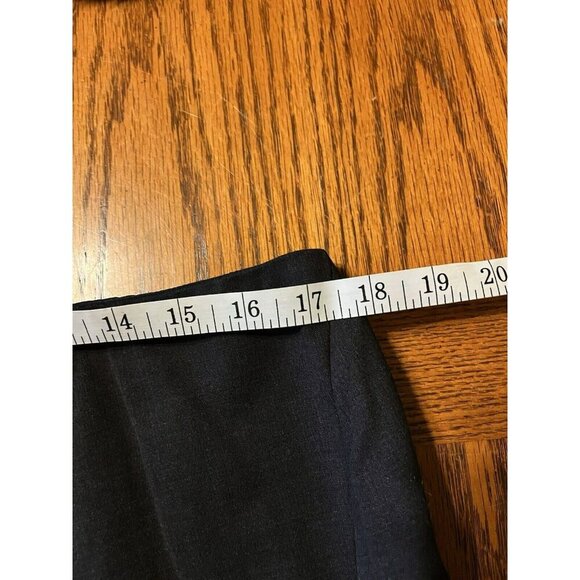 Vtg Anne Klein Skirt 14 Black Gray Wool Blend Maxi Classic Amish Conservative - Picture 9 of 12